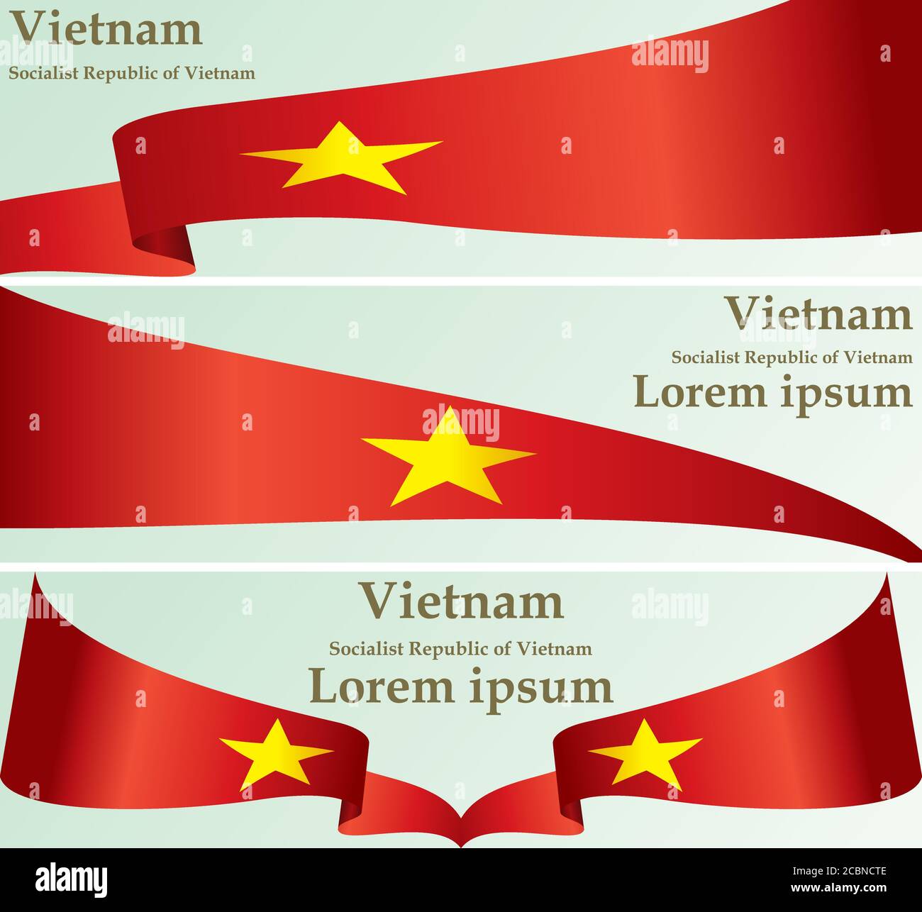 Drapeau du Vietnam, République socialiste du Vietnam, modèle de conception de prix, document officiel avec le drapeau de la République socialiste du Vietnam. Illustration de Vecteur