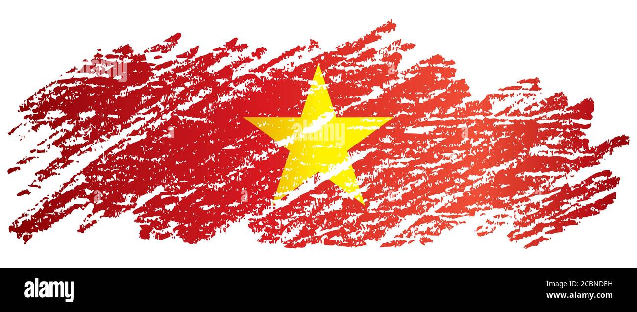 Drapeau du Vietnam, République socialiste du Vietnam, modèle de conception de prix, document officiel avec le drapeau de la République socialiste du Vietnam. Illustration de Vecteur