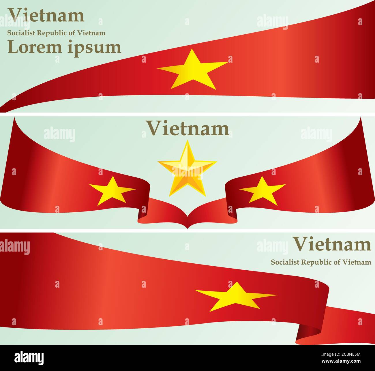 Drapeau du Vietnam, République socialiste du Vietnam, modèle de conception de prix, document officiel avec le drapeau de la République socialiste du Vietnam. Illustration de Vecteur