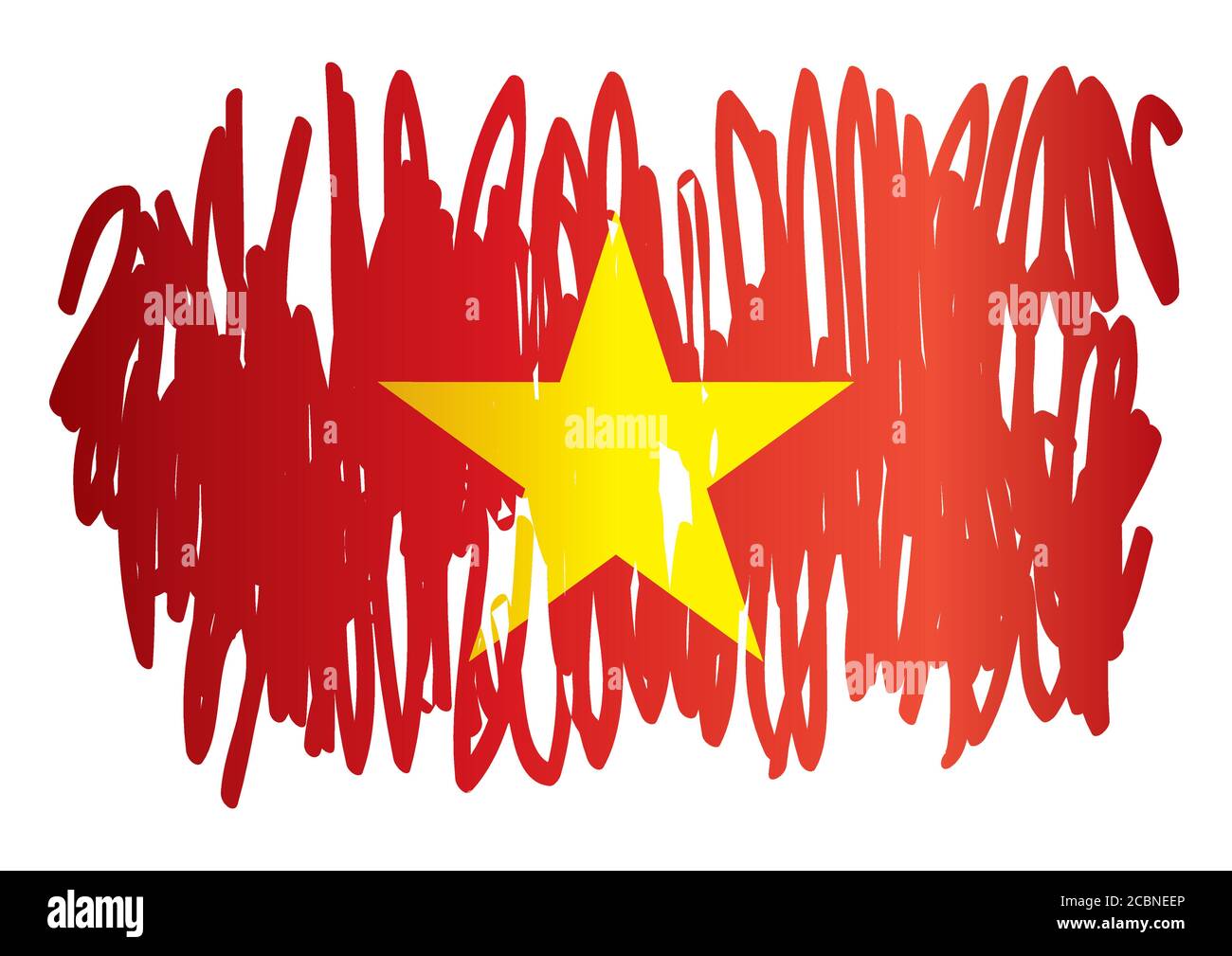 Drapeau du Vietnam, République socialiste du Vietnam, modèle de conception de prix, document officiel avec le drapeau de la République socialiste du Vietnam. Illustration de Vecteur