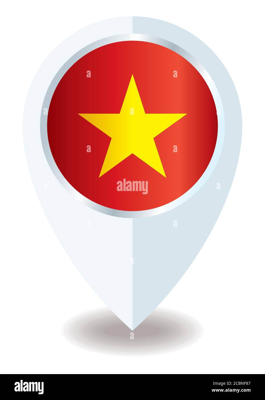 Drapeau du Vietnam, République socialiste du Vietnam, modèle de conception de prix, document officiel avec le drapeau de la République socialiste du Vietnam. Illustration de Vecteur