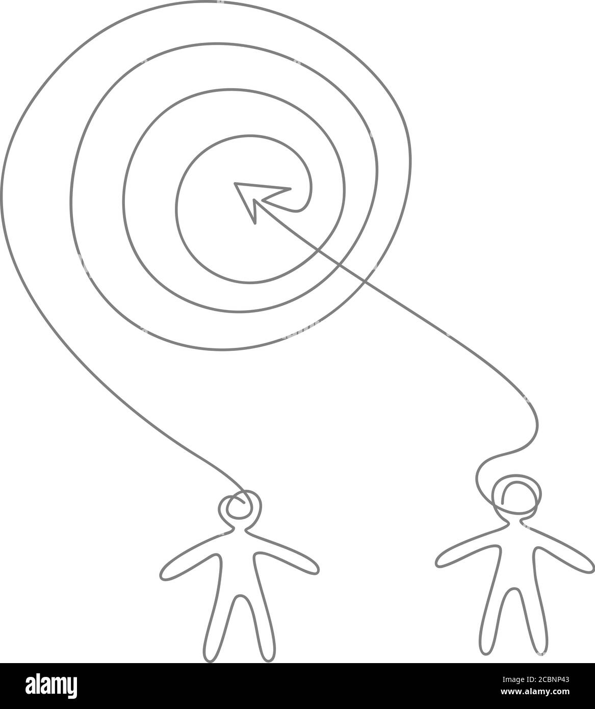 discussion de stratégie - illustration de conversation à deux personnes Illustration de Vecteur