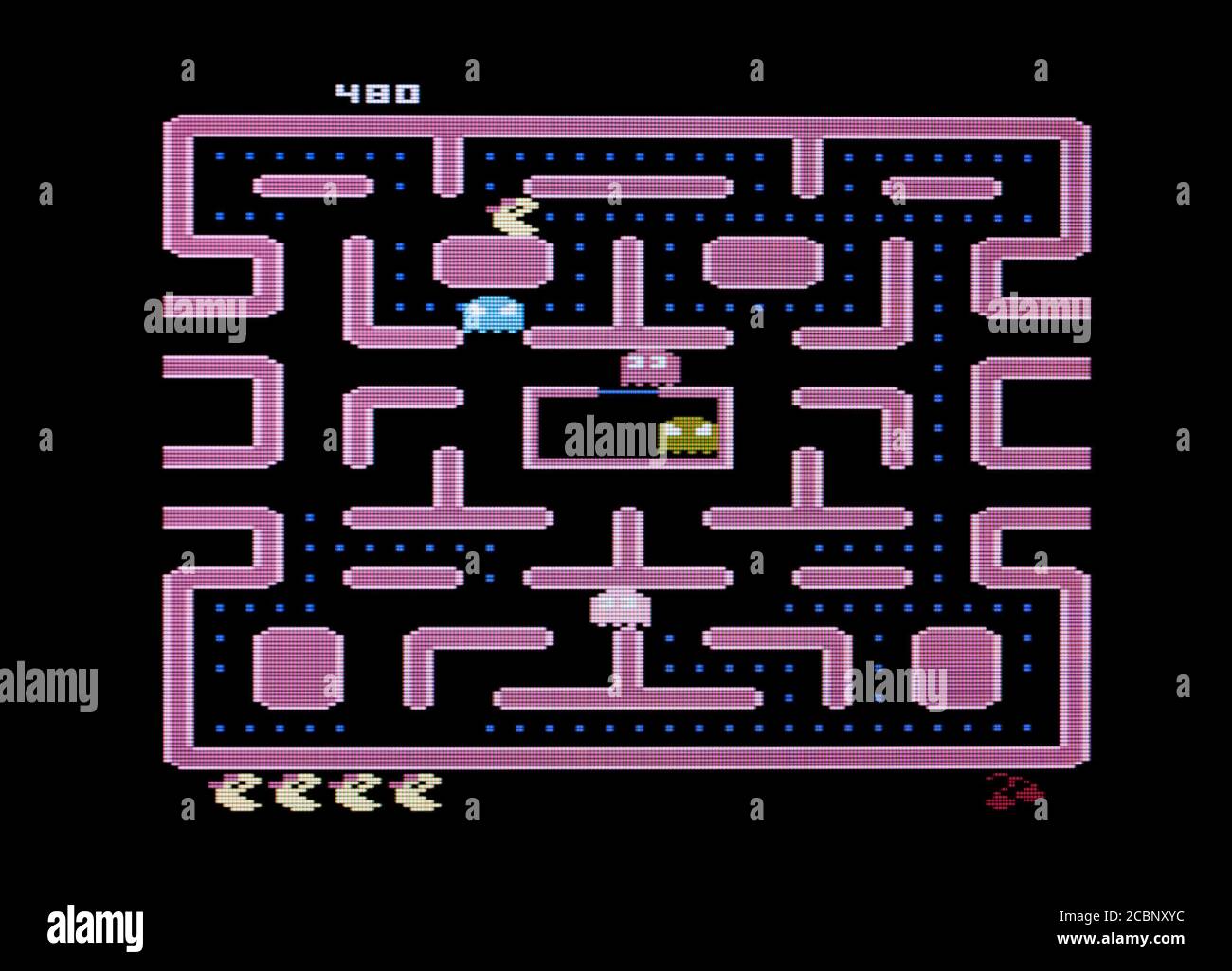 Mme Pac-Man - Atari 5200 - usage éditorial seulement Banque D'Images