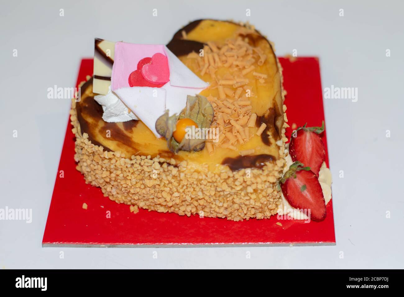 Nous adorons la fête des gâteaux comme St valentin Banque D'Images