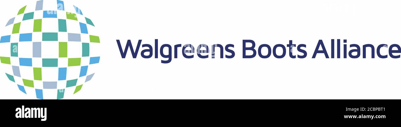 Logo Walgreens Boots Alliance, secteur de la vente au détail, société  pharmaceutique, pleine taille, fond blanc Photo Stock - Alamy