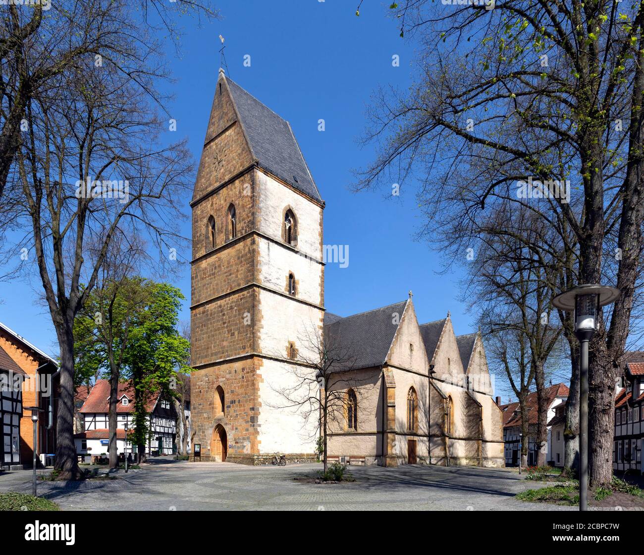 Eglise paroissiale protestante Saint Johannes, Haller Herz, Halle, Westphalie orientale, Rhénanie-du-Nord-Westphalie, Allemagne Banque D'Images