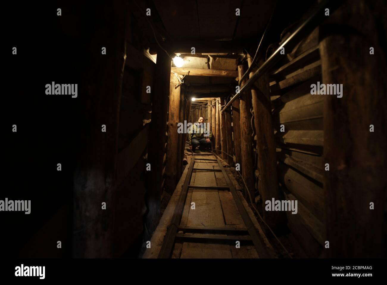 Le tunnel de Sarajevo était un tunnel construit entre mars et Juin 1993 pendant le siège de Sarajevo au milieu De la guerre de Bosnie Banque D'Images