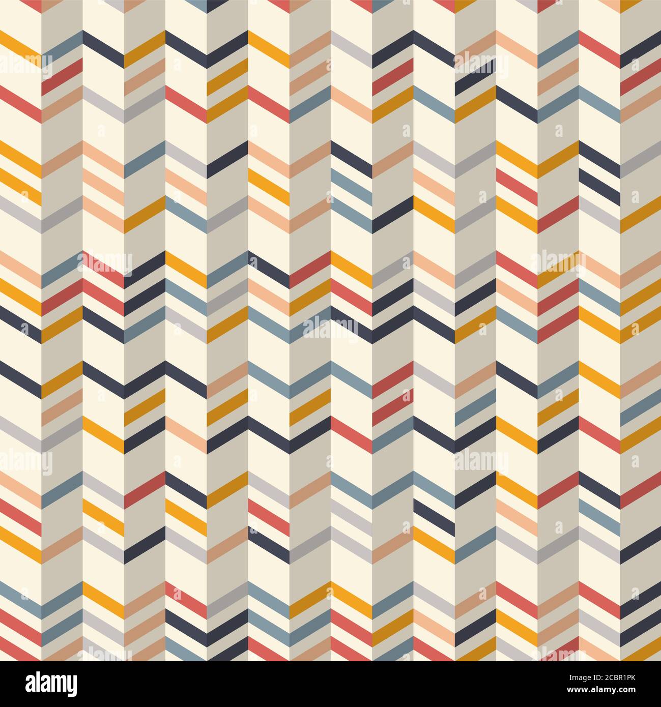 Motif zigzag tendance en jaune et couleurs. Motif chevrons sans couture. Arrière-plan vectoriel Illustration de Vecteur