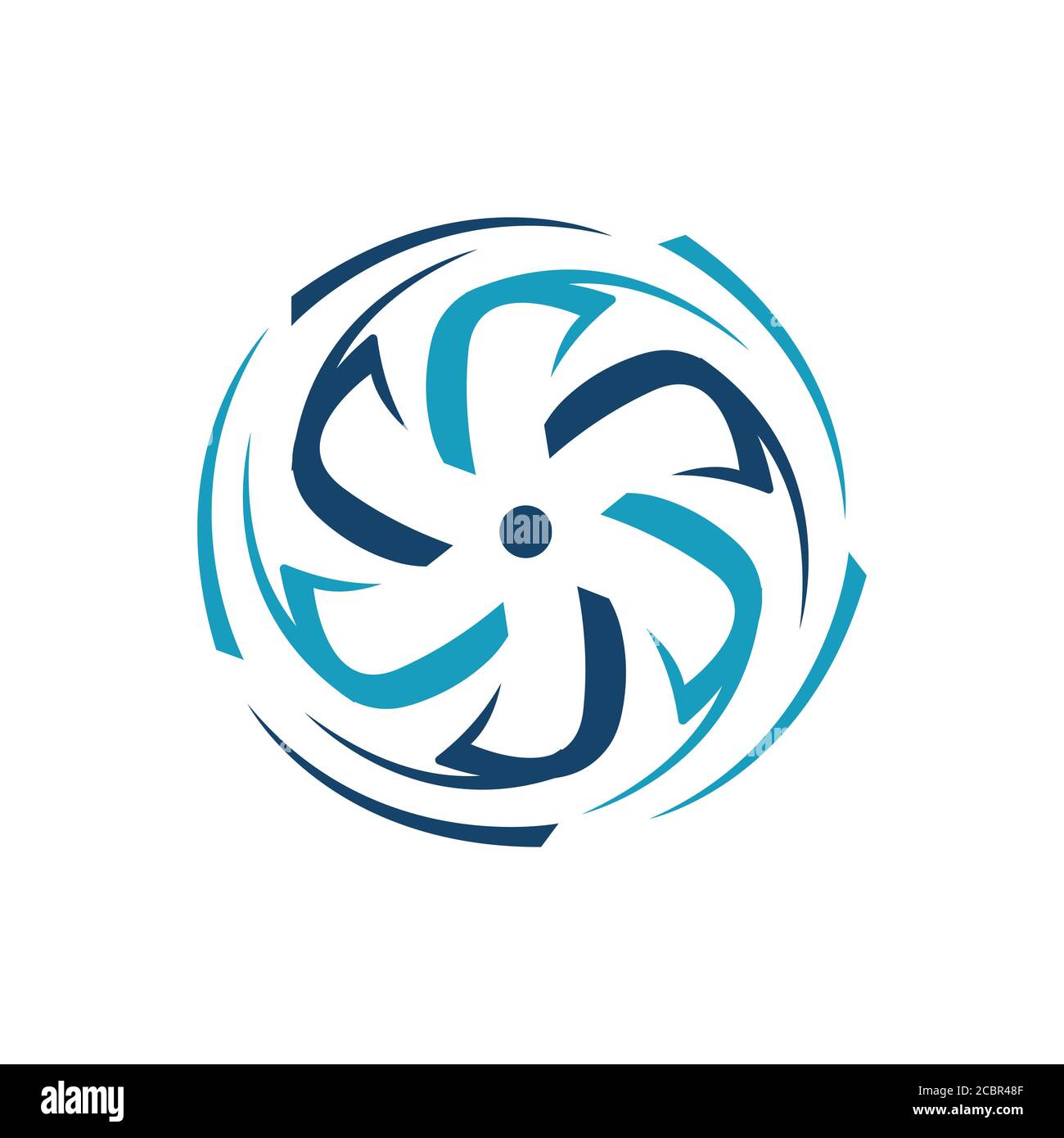 nouveau logo abstrait de l'éolienne à eau design illustrations vectorielles Illustration de Vecteur