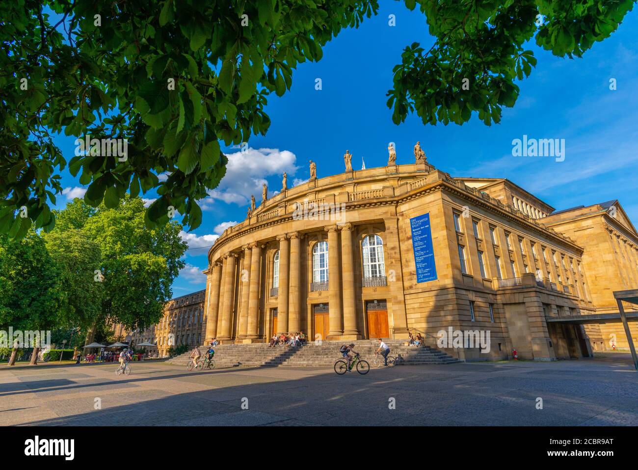 Staatstheater Stuttgart théâtre à Oberer Schlossgarten ou Upper Castle Garden, Stuttgart, Etat fédéral du Bade-Wurtemberg, Allemagne du Sud, Europe Banque D'Images
