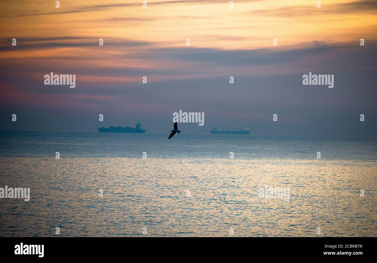 Vue sur la mer à Odesa, Ukraine Banque D'Images