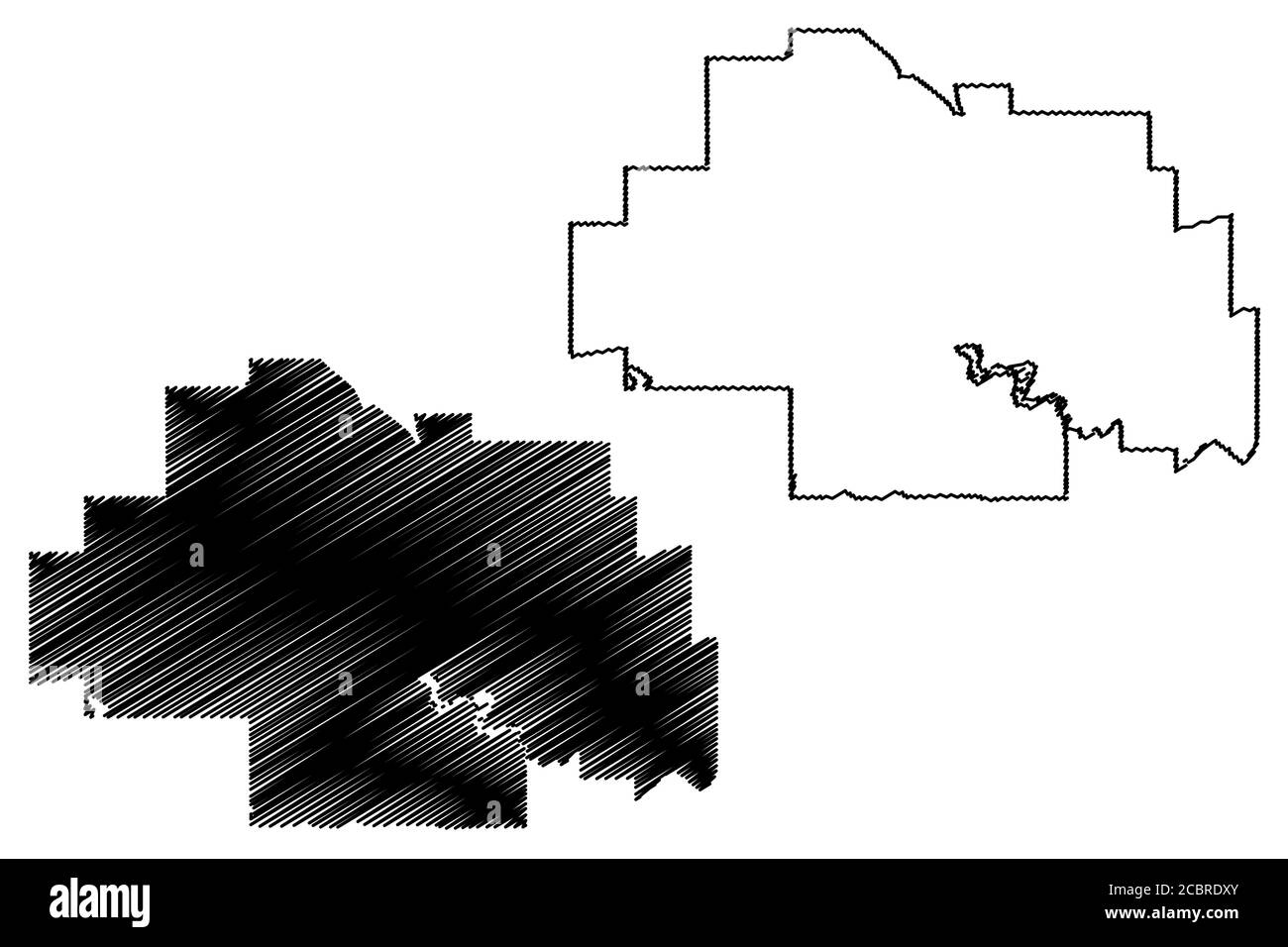 Regina City (Canada, province de la Saskatchewan) carte illustration vectorielle, croquis à tracer carte de la ville de Regina Illustration de Vecteur