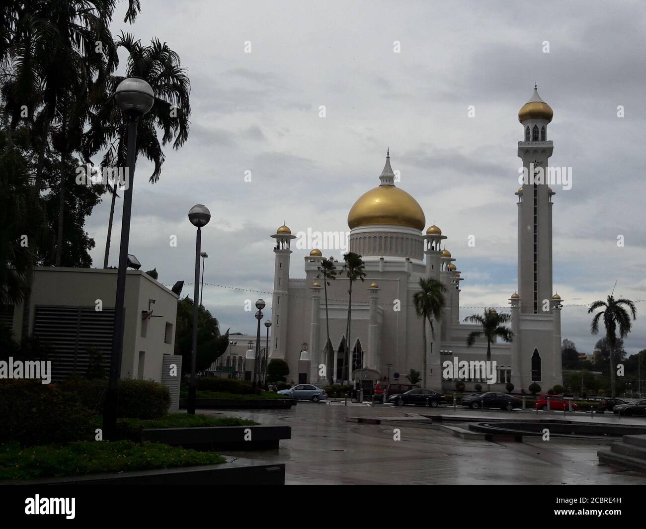 Mosquée Sultan Omar Ali Saifuddin à Bandar Seri Begawan. Brunei. Banque D'Images