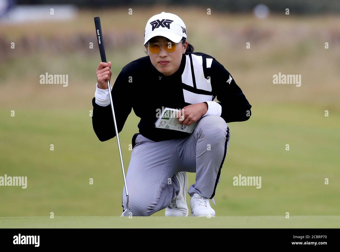 Jennifer Song des États-Unis le 18 au cours de la troisième journée de l'Aberdeen Standard Investments Ladies Scottish Open au Renaissance Club, North Berwick. Banque D'Images