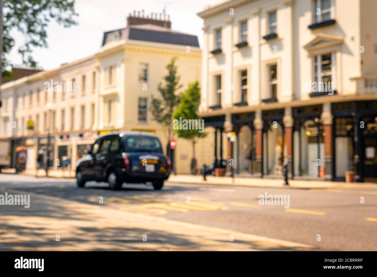 Scène de rue commerçante détournée de Londres sur Kings Road de Chelsea Banque D'Images