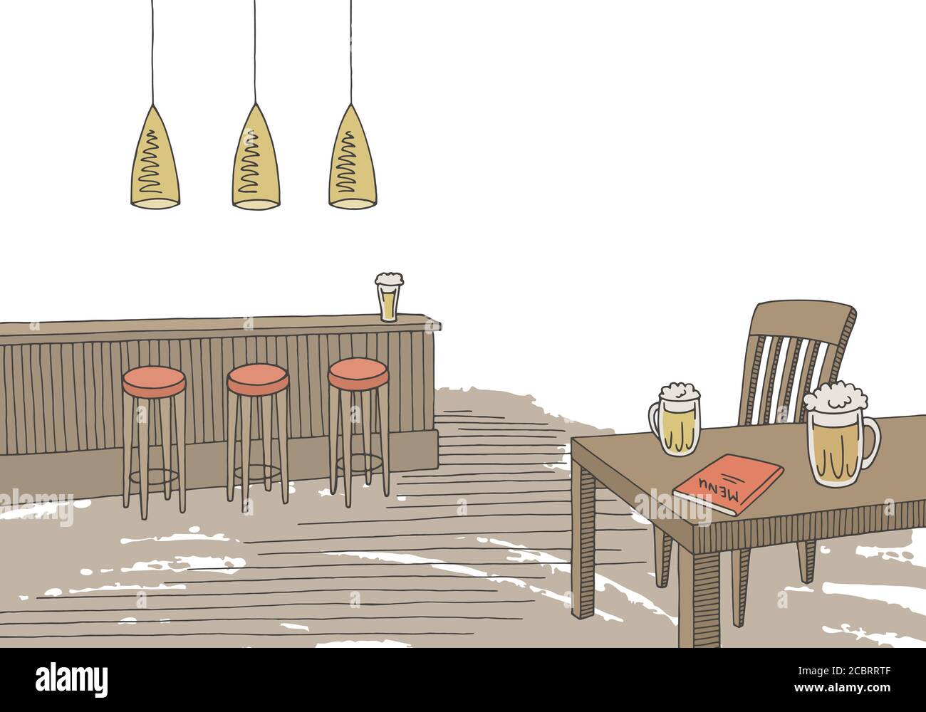 Motif de couleur de café à l'intérieur du dessin vectoriel Illustration de Vecteur