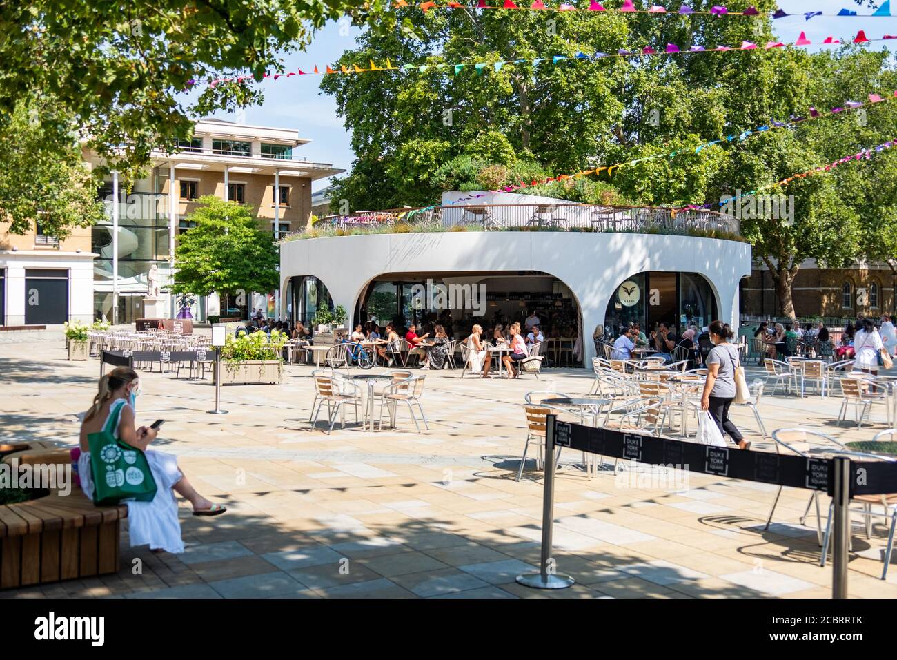 Londres - août 2020 : Duke of York Square sur Kings Road à Chelsea Banque D'Images