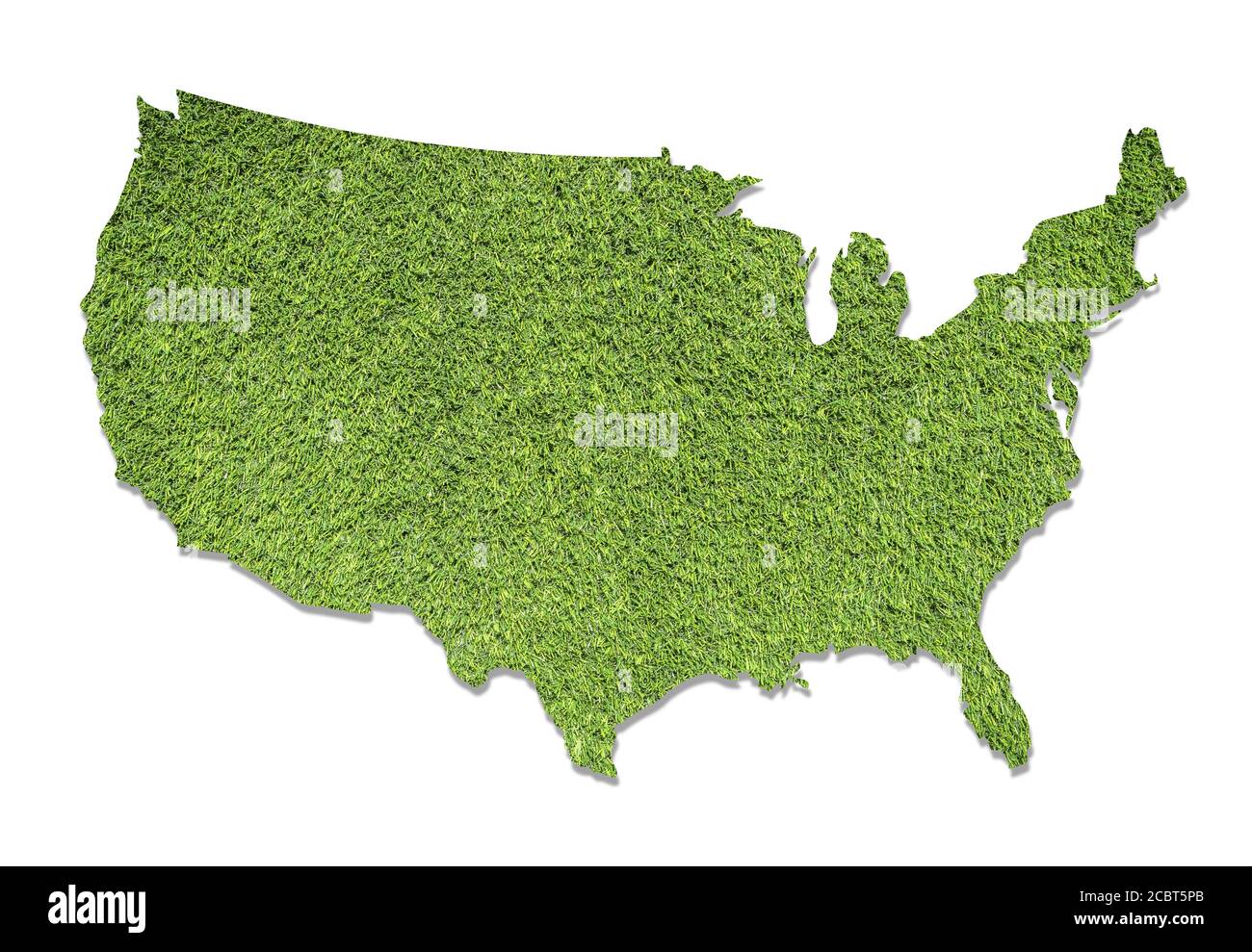 Carte géographique des États-Unis d'Amérique avec texture d'herbe verte. La forme des frontières de l'Amérique comme symbole écologique. Illustration de Vecteur