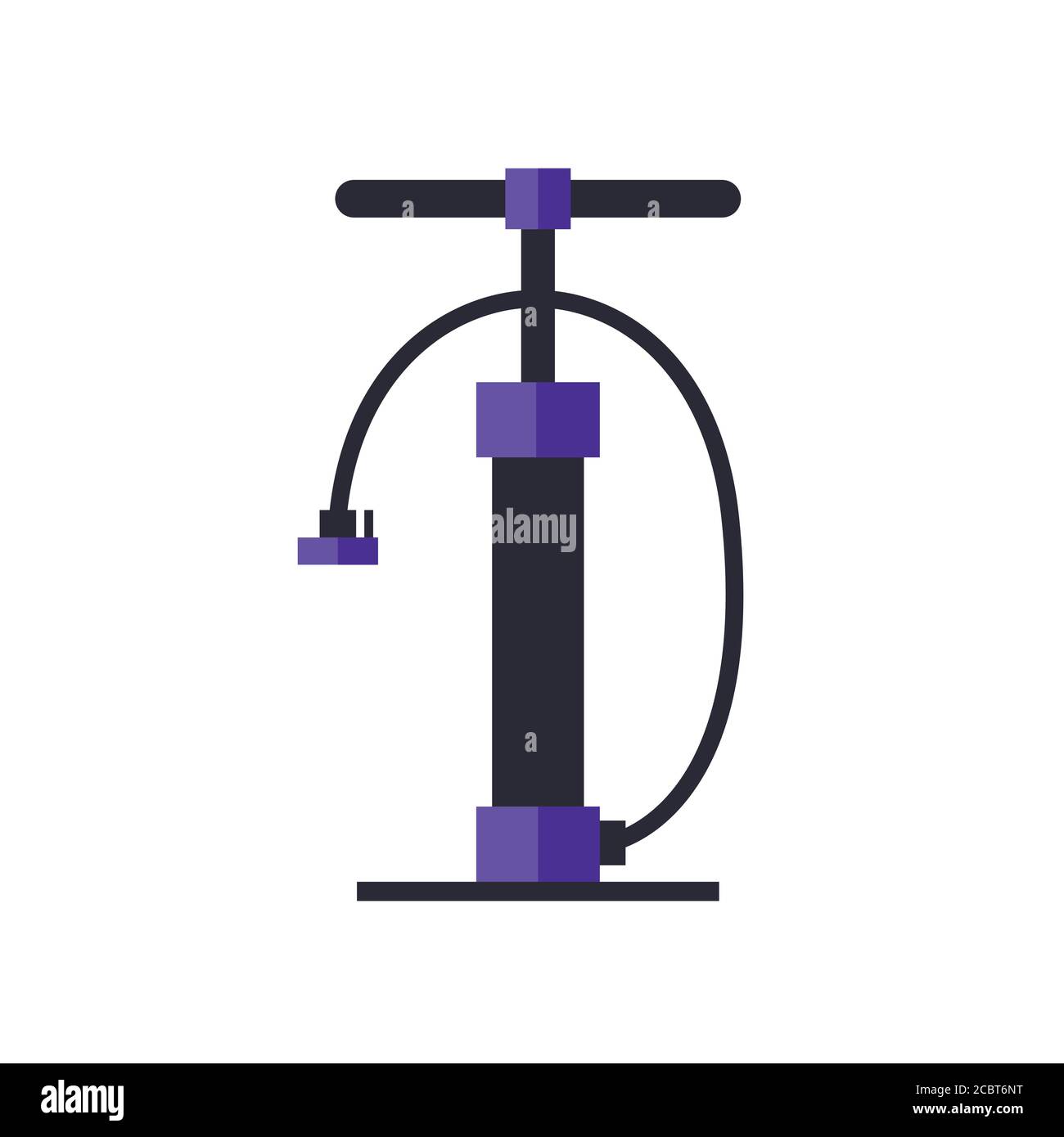 icône plate de la pompe à vélo, illustration simple vectorielle Illustration de Vecteur