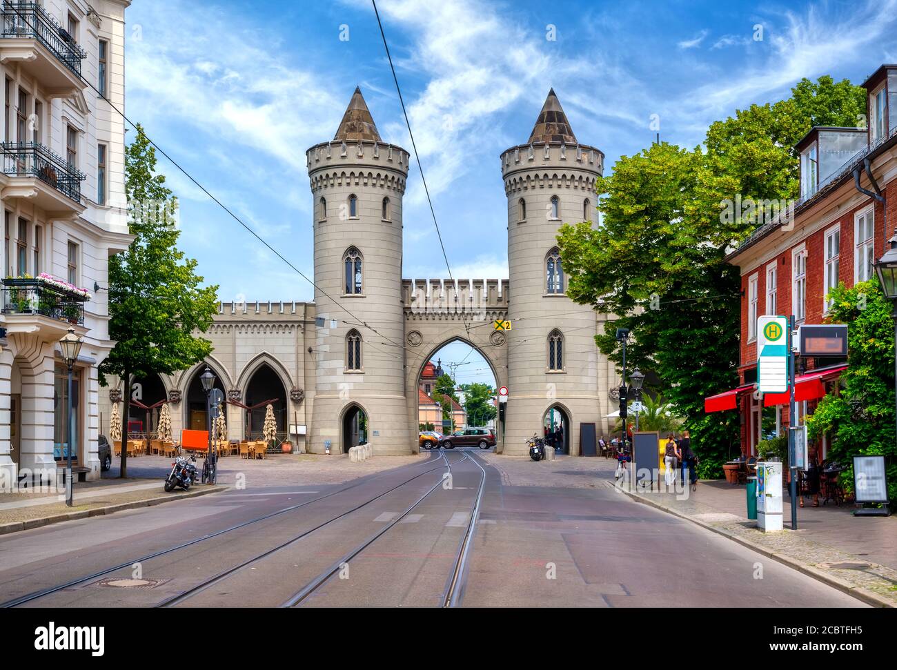 Nauener Tor (porte Nauen) est l'une des trois portes préservées de Potsdam, en Allemagne. Banque D'Images