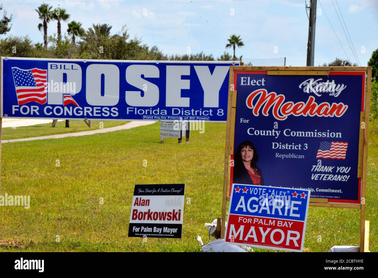 Brevard County Floride États-Unis. 15 août 2020. Les élections primaires de Floride sont la semaine prochaine, mais avant cette date, plus de 1.7 millions de personnes ont déjà voté au début de la Floride. La plupart des bureaux de vote par anticipation du centre de la Floride sont déjà fermés. Mardi les bureaux de vote sont ouverts pour le vote en personne. Crédit photo : Julian Leek/Alay Live News Banque D'Images