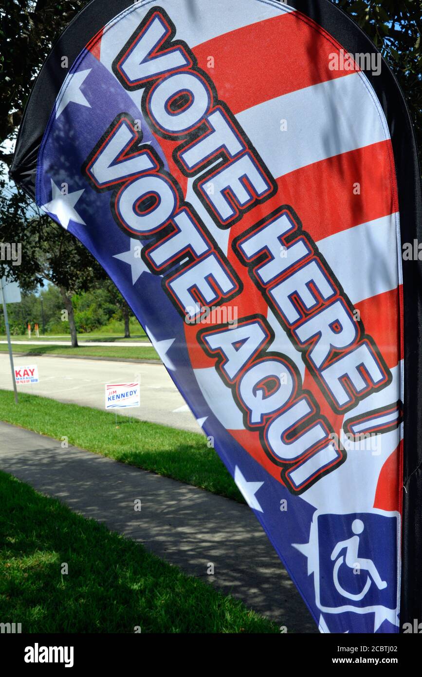 Brevard County Floride États-Unis. 15 août 2020. Les élections primaires de Floride sont la semaine prochaine, mais avant cette date, plus de 1.7 millions de personnes ont déjà voté au début de la Floride. La plupart des bureaux de vote par anticipation du centre de la Floride sont déjà fermés. Mardi les bureaux de vote sont ouverts pour le vote en personne. Crédit photo : Julian Leek/Alay Live News Banque D'Images