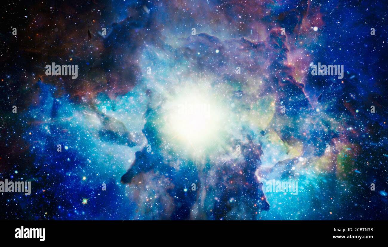 Tableau Sur Toile Planète Bleue – Terre, étoiles, Galaxies | Décor Spatial Moderne 120x40 Cm - 6