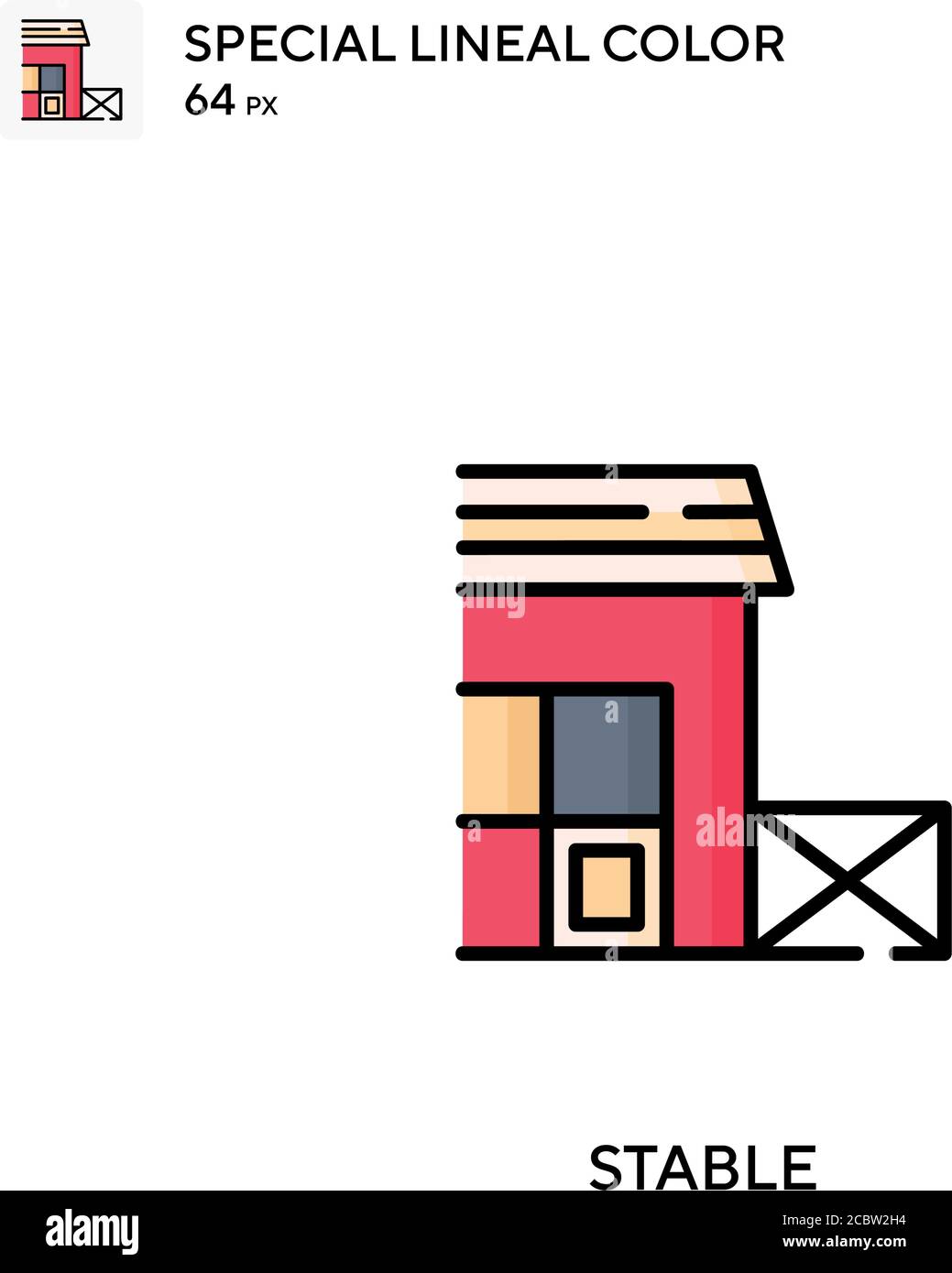 Stable icône de vecteur de couleur spécial linéaire. Icônes stables pour votre projet d'entreprise Illustration de Vecteur