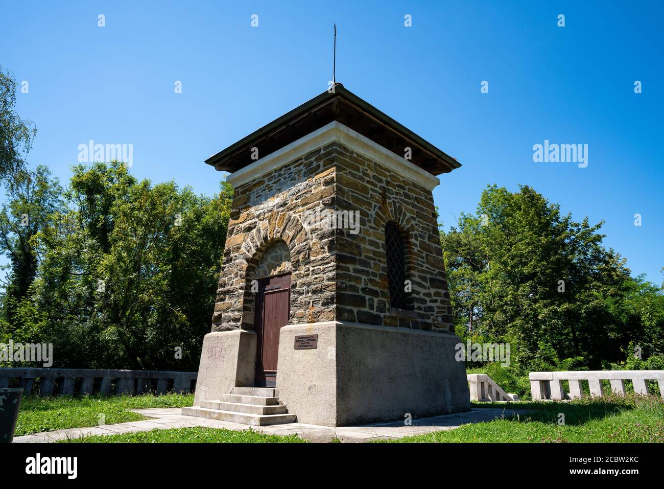 Une tour d'eau ou un réservoir d'eau en Suisse Banque D'Images