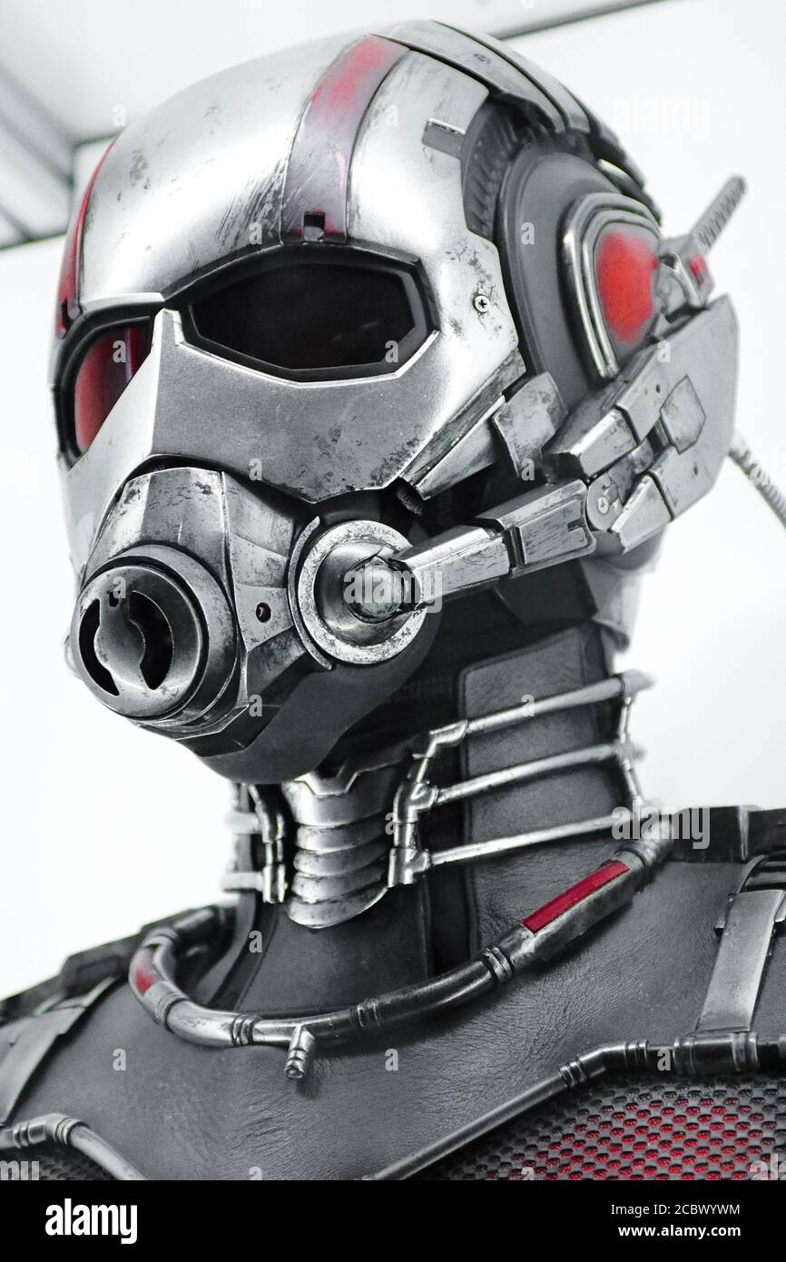 Costume de ANT Man à l'expérience Avengers à Treasure Island Hotel and Casino sur Las Vegas Strip.Avengers Endgame. Banque D'Images