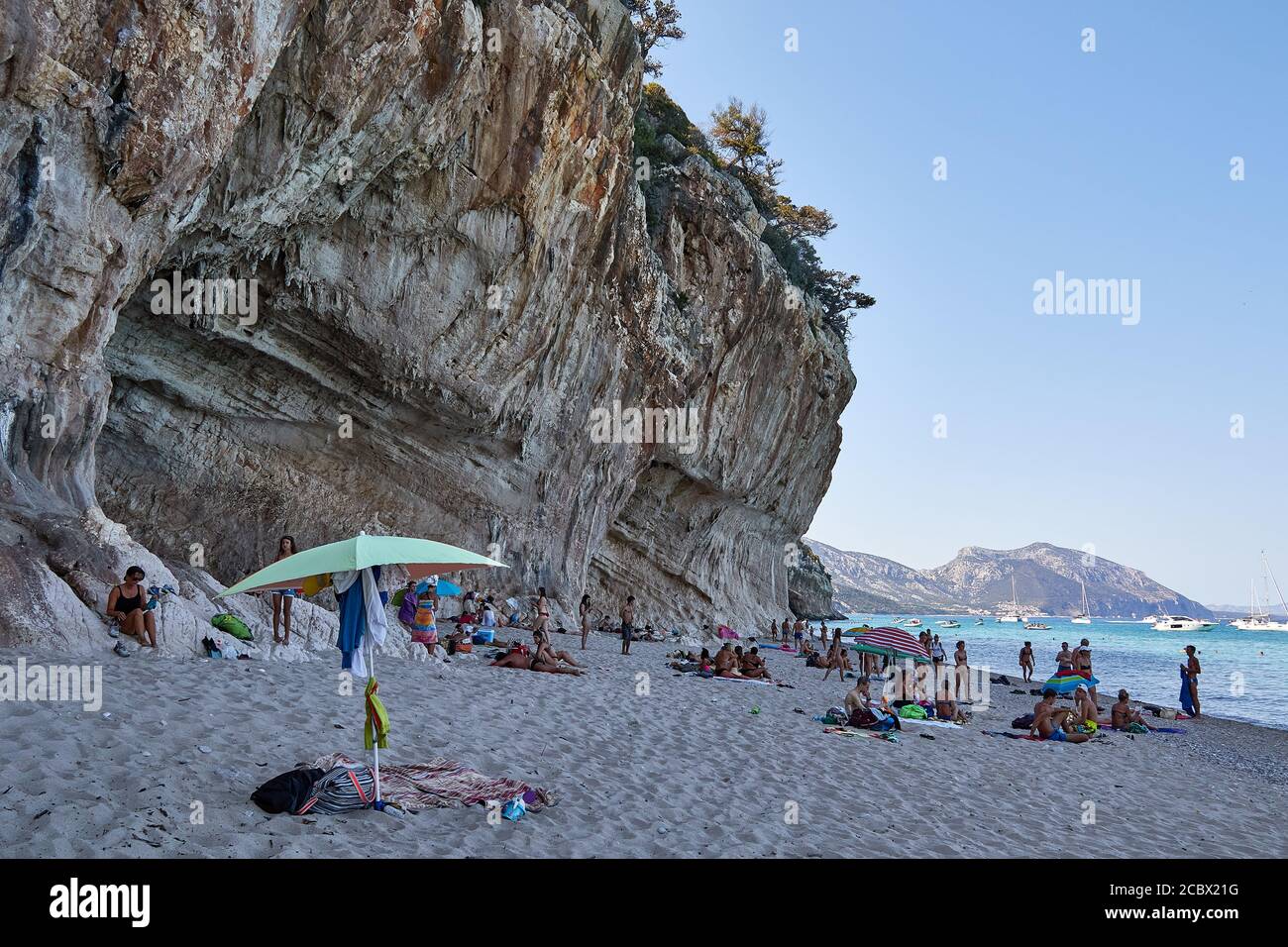 Plage de Cala Luna en Sardaigne Banque D'Images