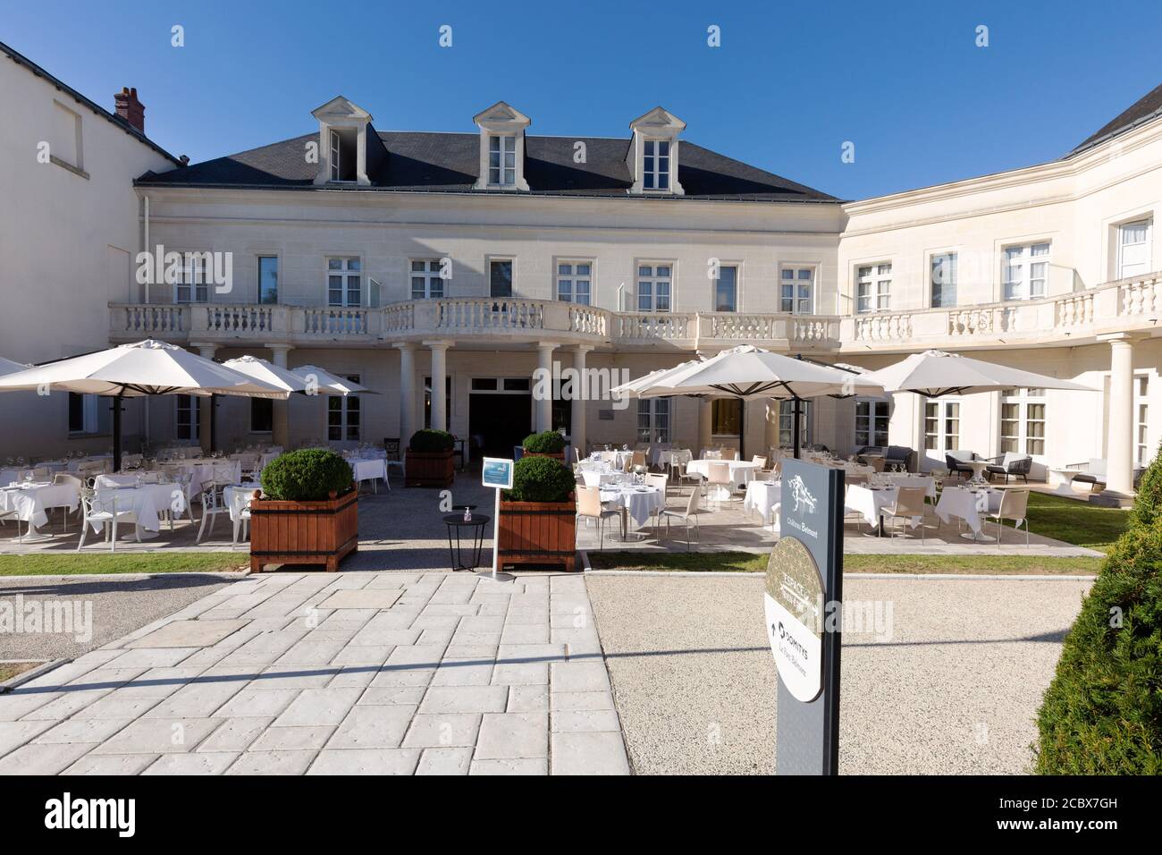 Château Belmont Hotel, Tours France; un hôtel de luxe dans la vallée de la Loire France Europe Banque D'Images