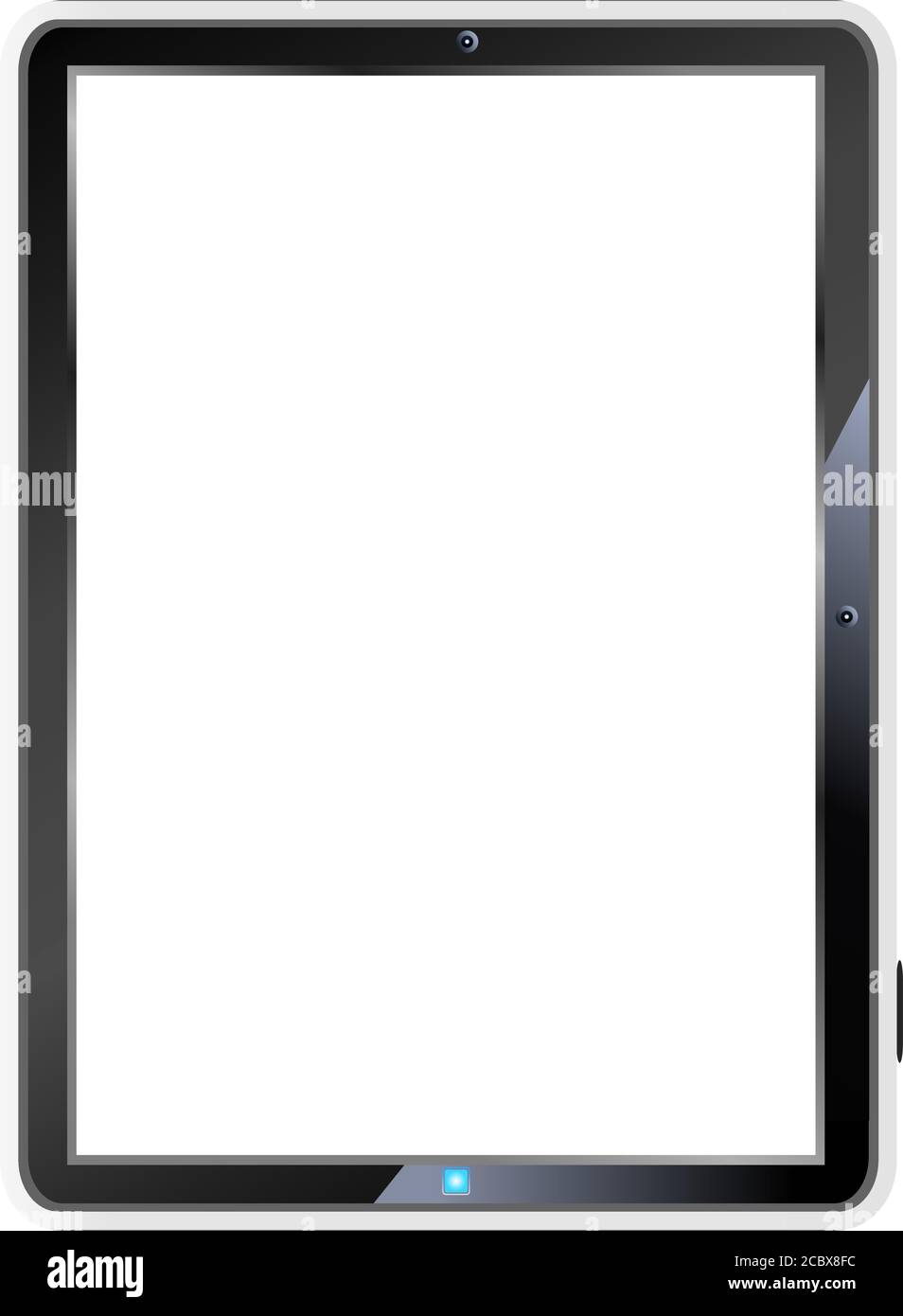 Tablette PC, illustration fictive, espace de copie Illustration de Vecteur