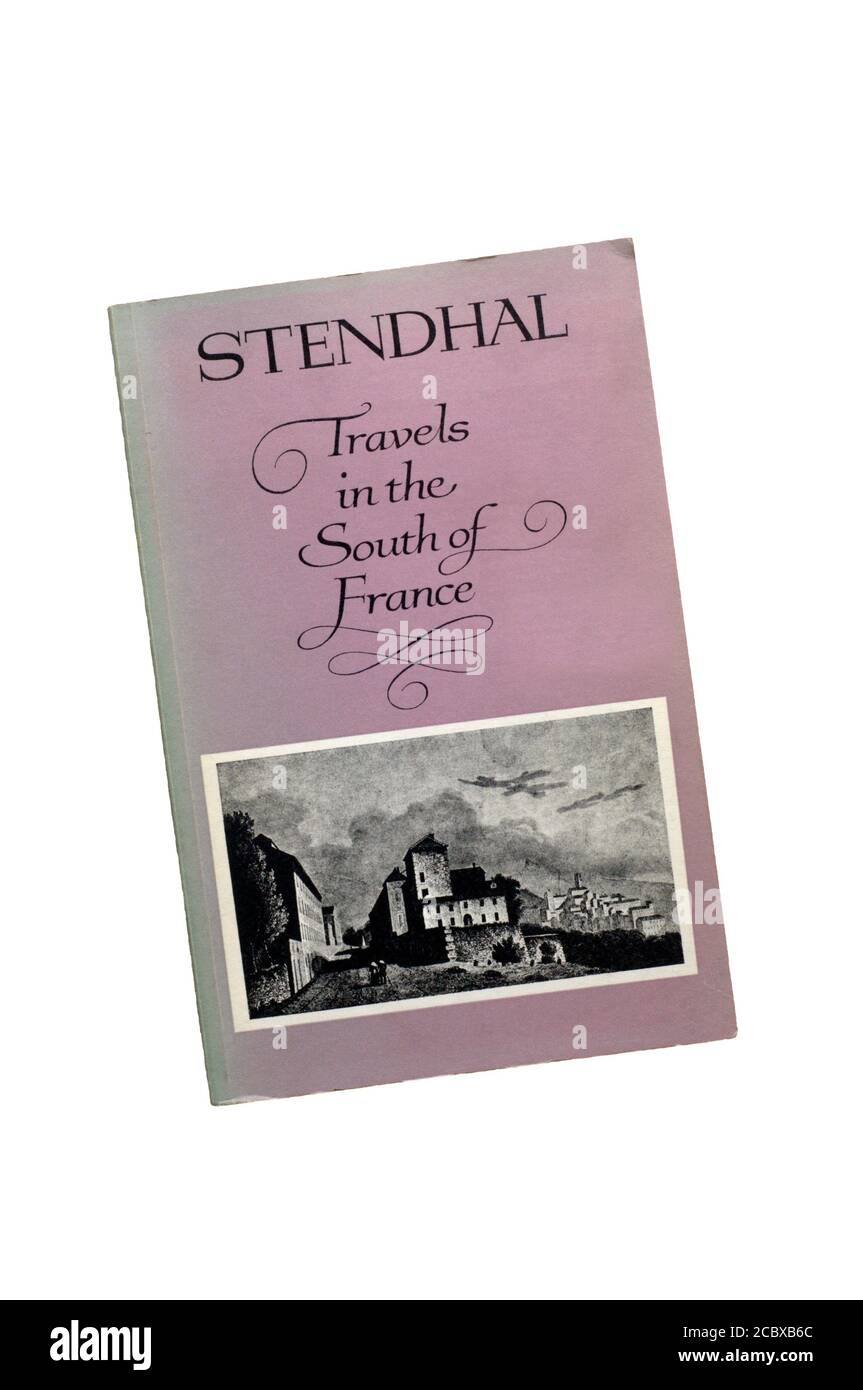 Les notes de voyage de Stendhal sur son voyage de 1838 dans le sud de la France ont été publiées pour la première fois en 1930 après sa mort. Banque D'Images