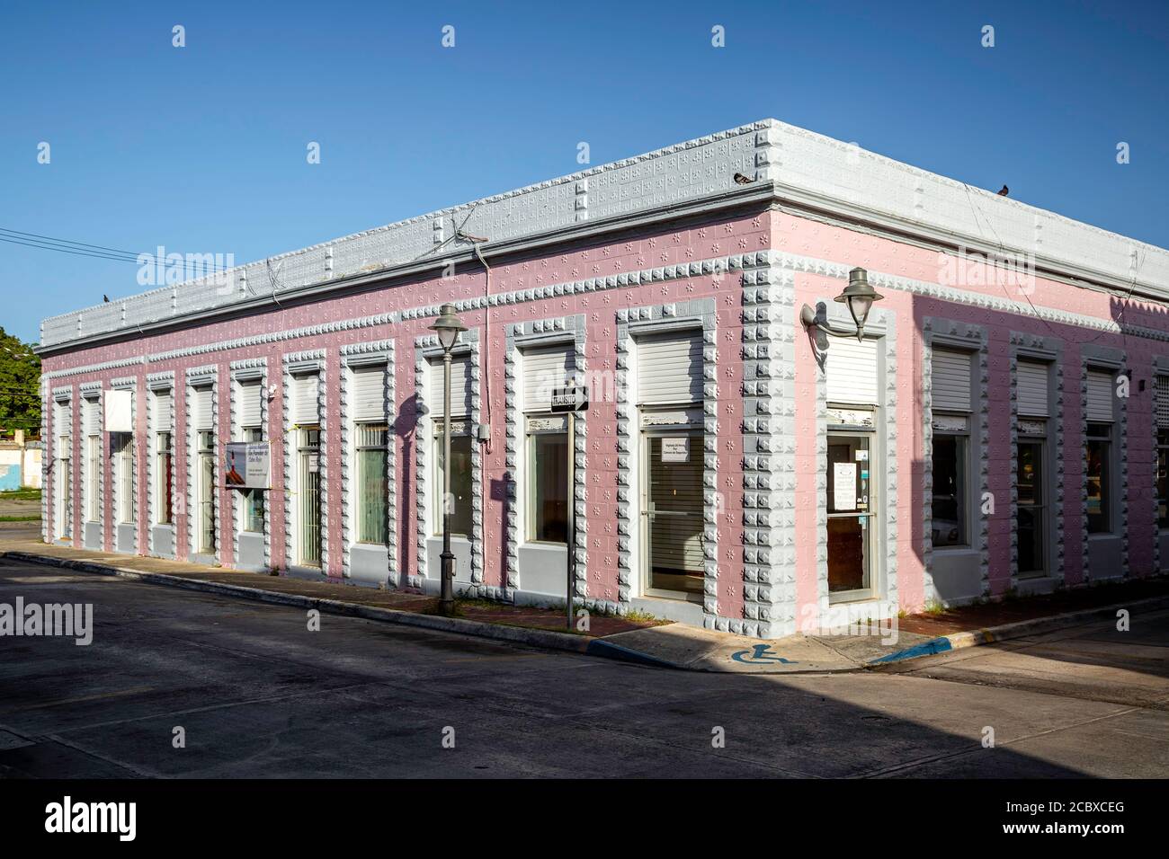 Bâtiment Ramirez Marini (alias Casa Rosa, Maison Rose), Cabo Rojo, Porto Rico Banque D'Images