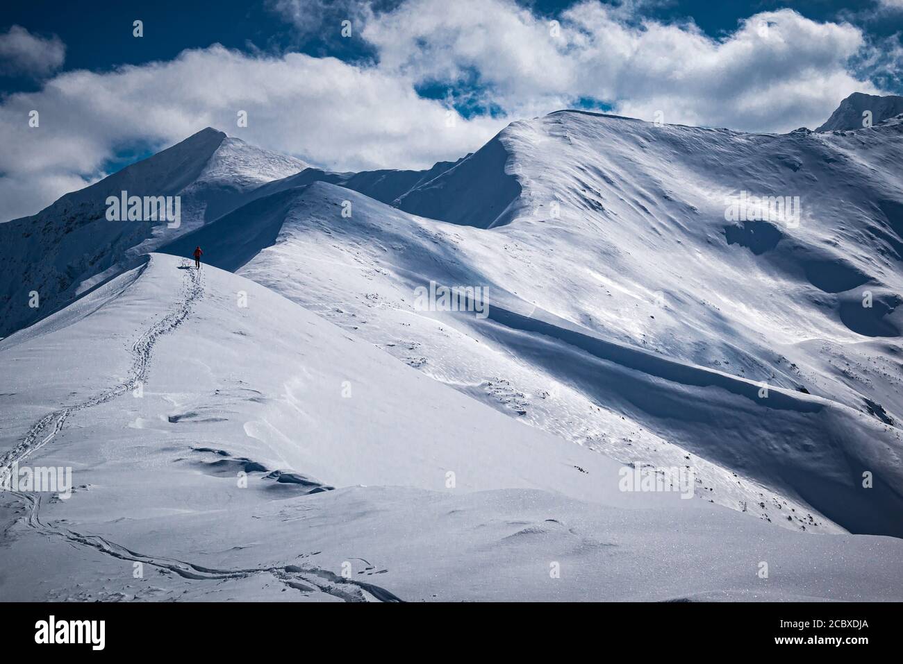 Montagnes West Tatra en Pologne, hiver Banque D'Images