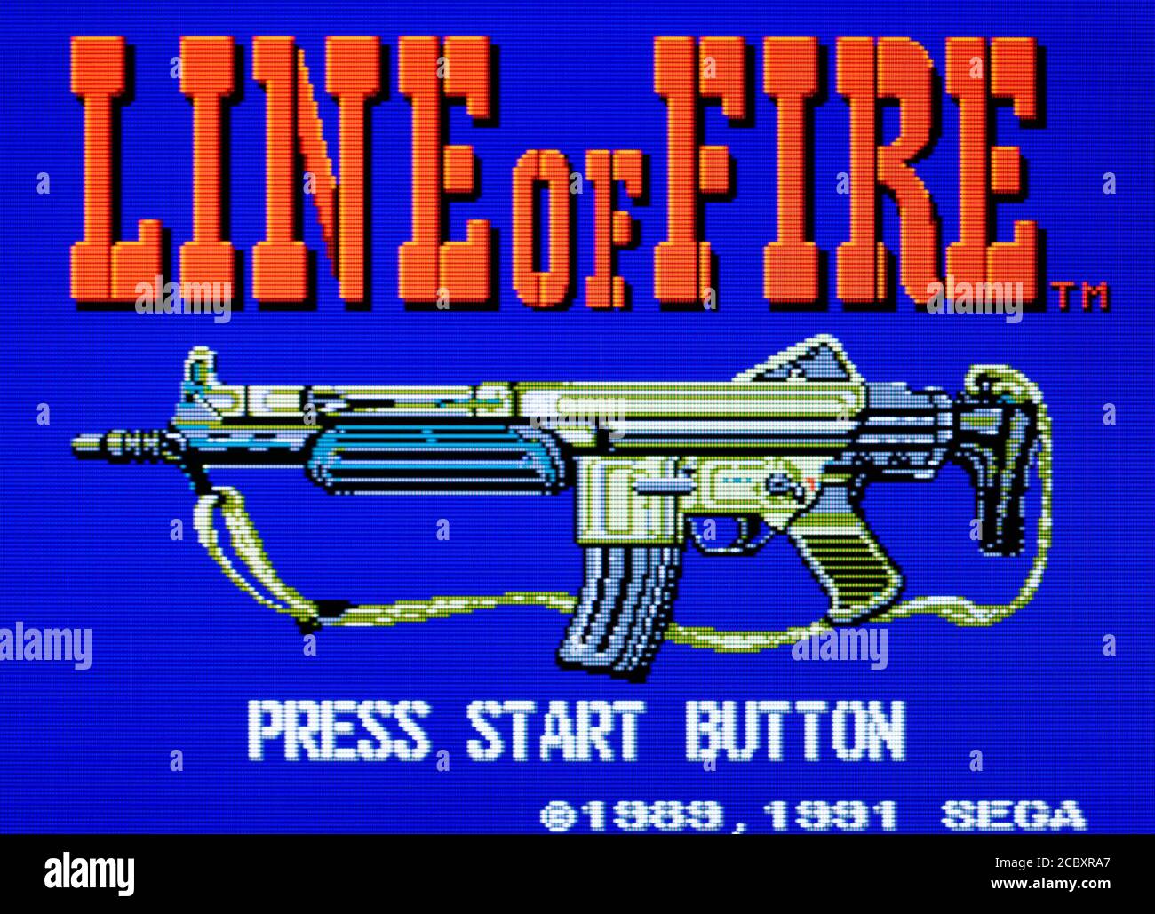 Ligne de feu - système principal Sega - SMS - usage éditorial uniquement Banque D'Images