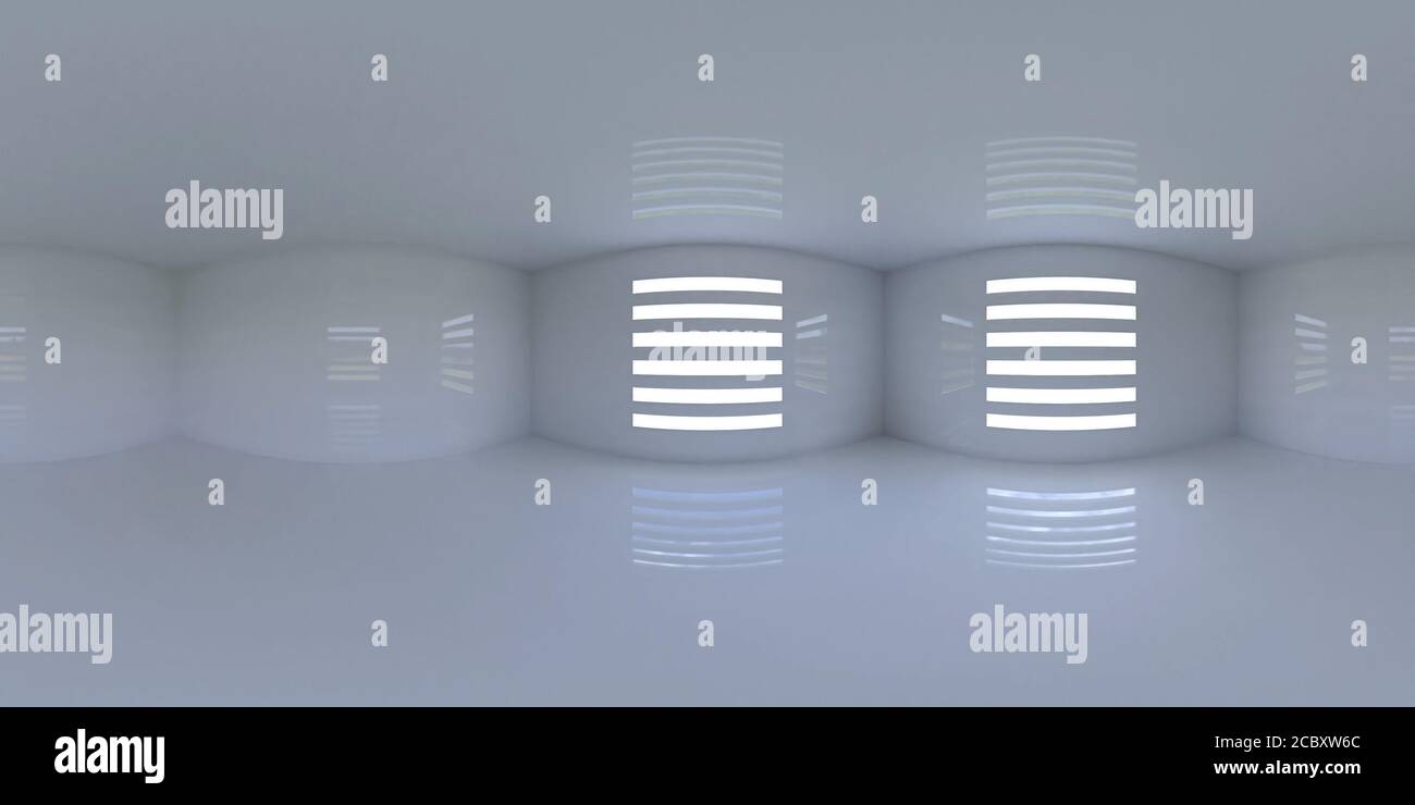 HDRI map 4K, panorama sphérique, l'arrière-plan de l'environnement Résumé de l'intérieur contraste élevé de rendu avec source de lumière intense du soleil (3d equirectangul Banque D'Images
