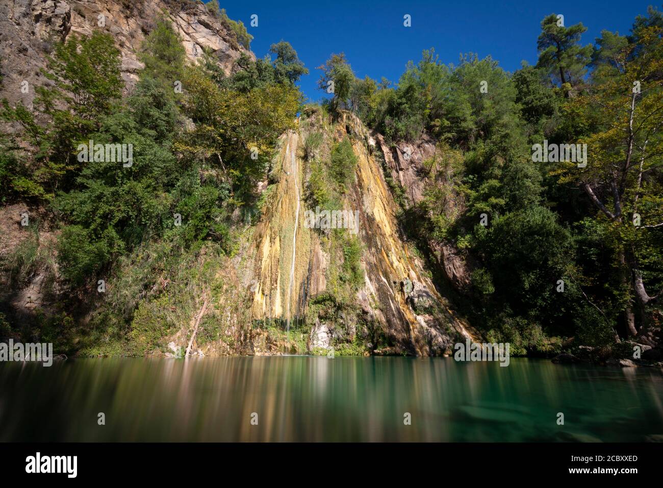 Cascade de Serik Antalya Ucansu en Turquie Banque D'Images