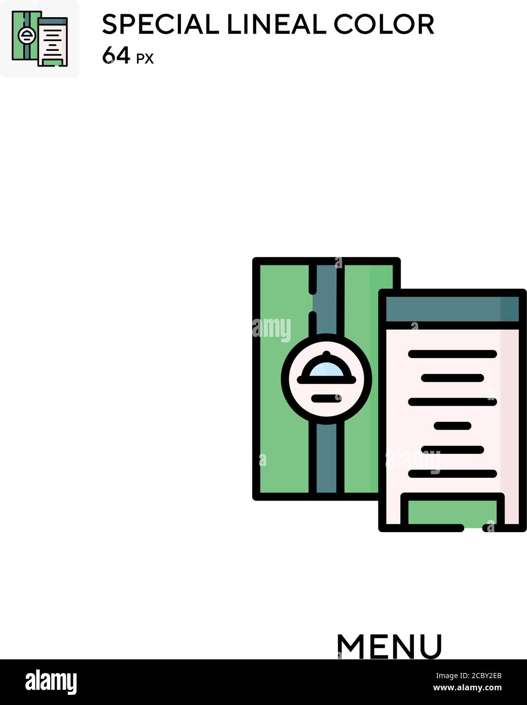 Menu icône spéciale de vecteur de couleur de ligne. Icônes de menu pour votre projet d'entreprise Illustration de Vecteur
