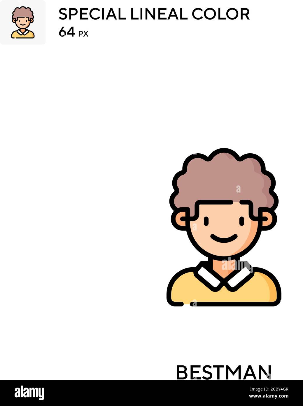 Icône de couleur de ligne spéciale Argan. Modèle de conception de symbole d'illustration pour élément d'interface utilisateur Web mobile. Illustration de Vecteur