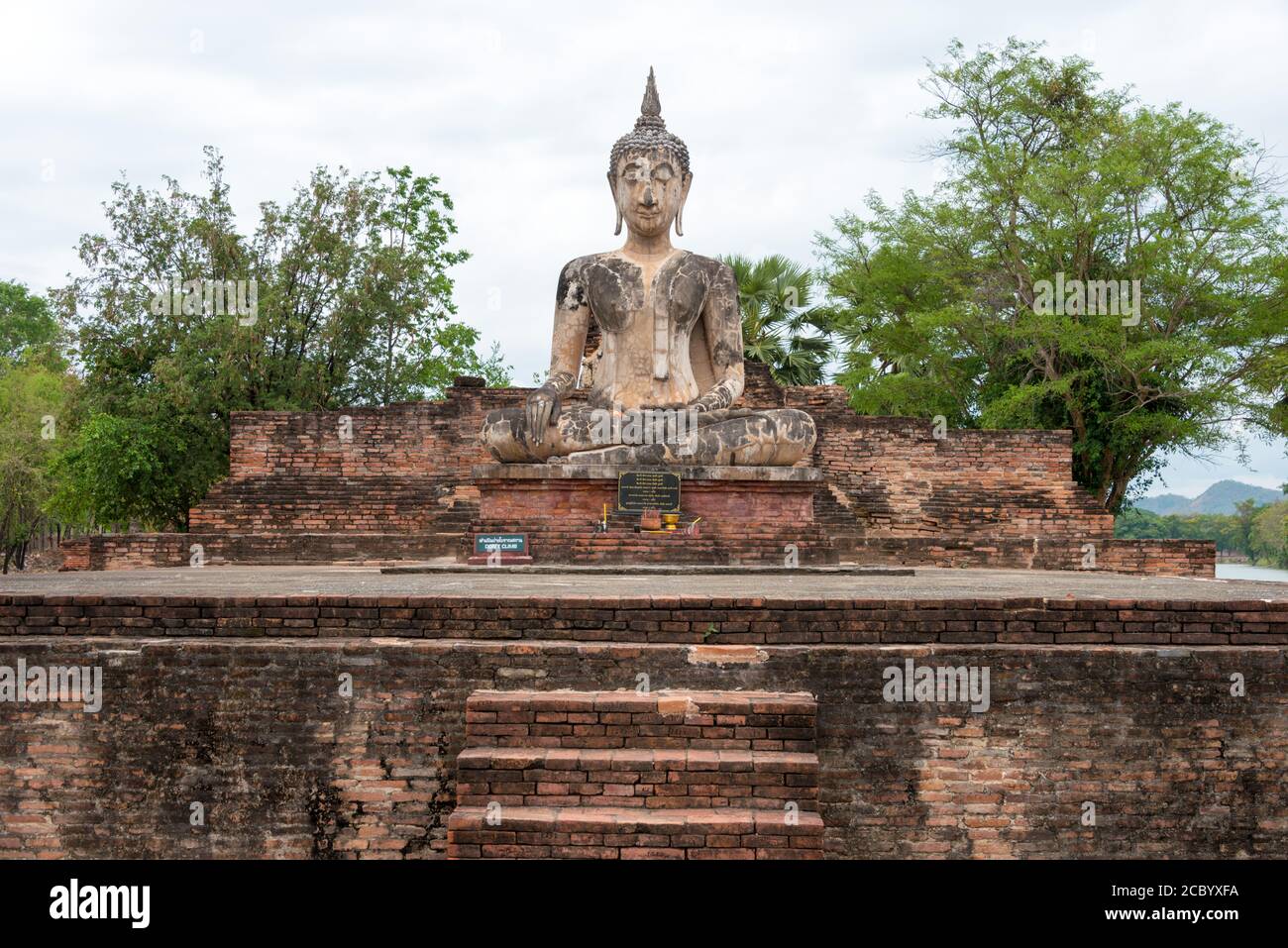 Sukhothai, Thaïlande - Wat Mae Chon dans le Parc historique de Sukhothai, Sukhothai, Thaïlande. Il fait partie du site du patrimoine mondial. Banque D'Images