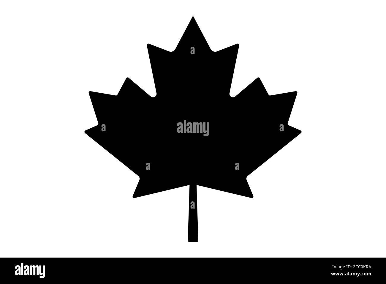 Icône de vecteur de feuille d'érable. Illustration du vecteur feuille d'érable. Symbole vecteur Canada Illustration de Vecteur