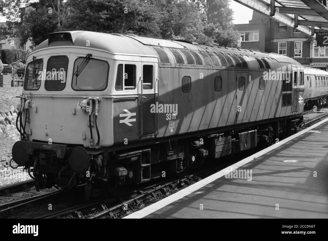 Une locomotive diesel de classe 33 Banque D'Images Une locomotive diesel de classe 33 Banque D'Images