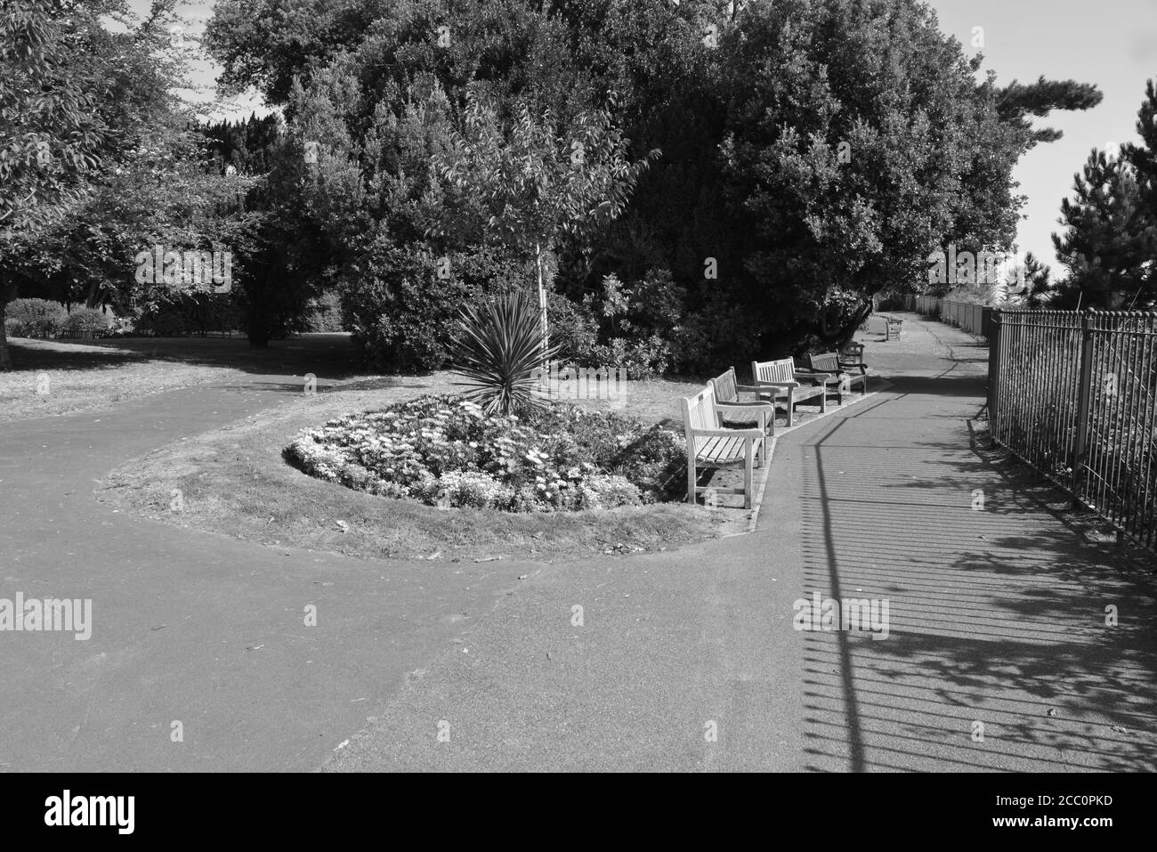 Jardins à Shanklin sur l'île de Wight Banque D'Images