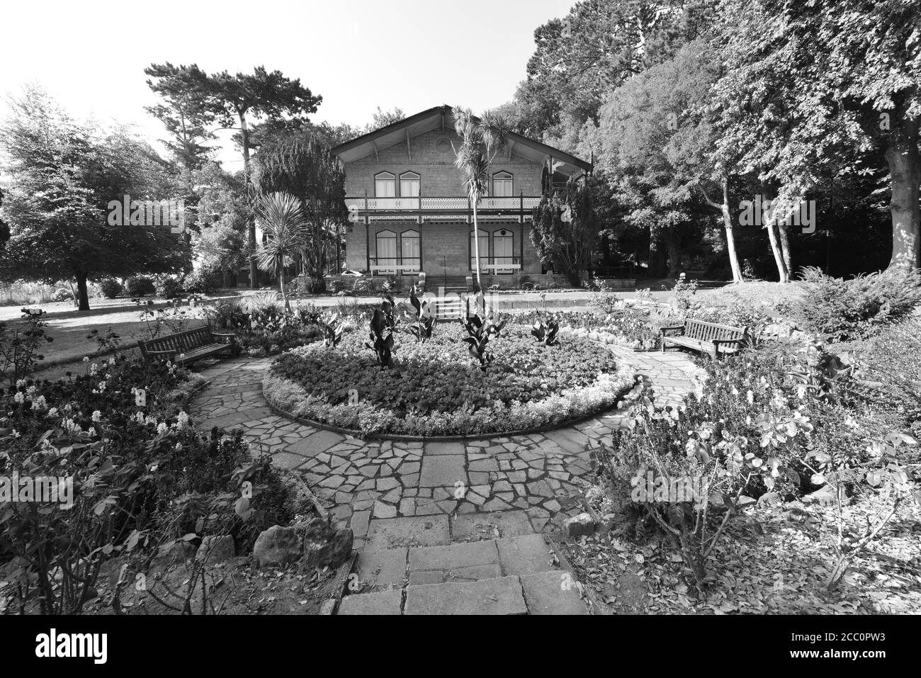 Un ancien kiosque à bande à Shanklin sur l'île de Wight Banque D'Images