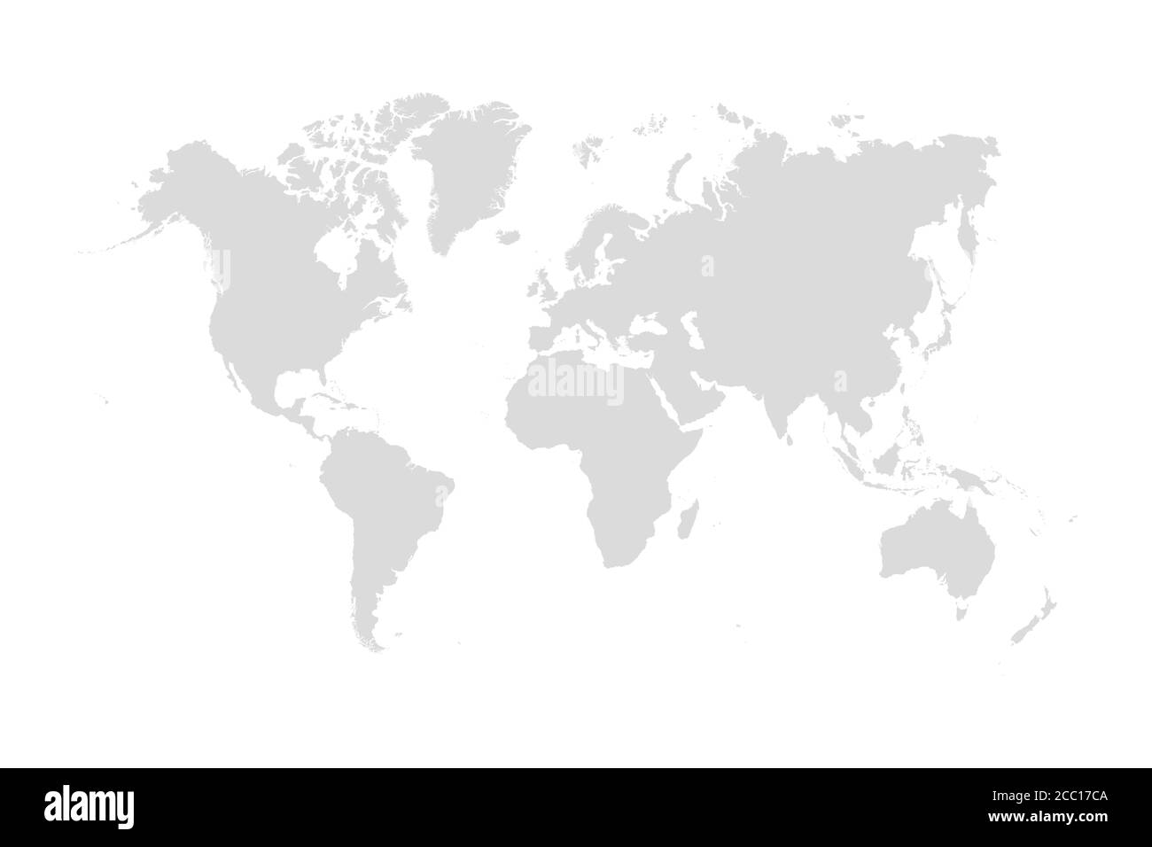 Carte du monde vecteur moderne sur blanc Illustration de Vecteur