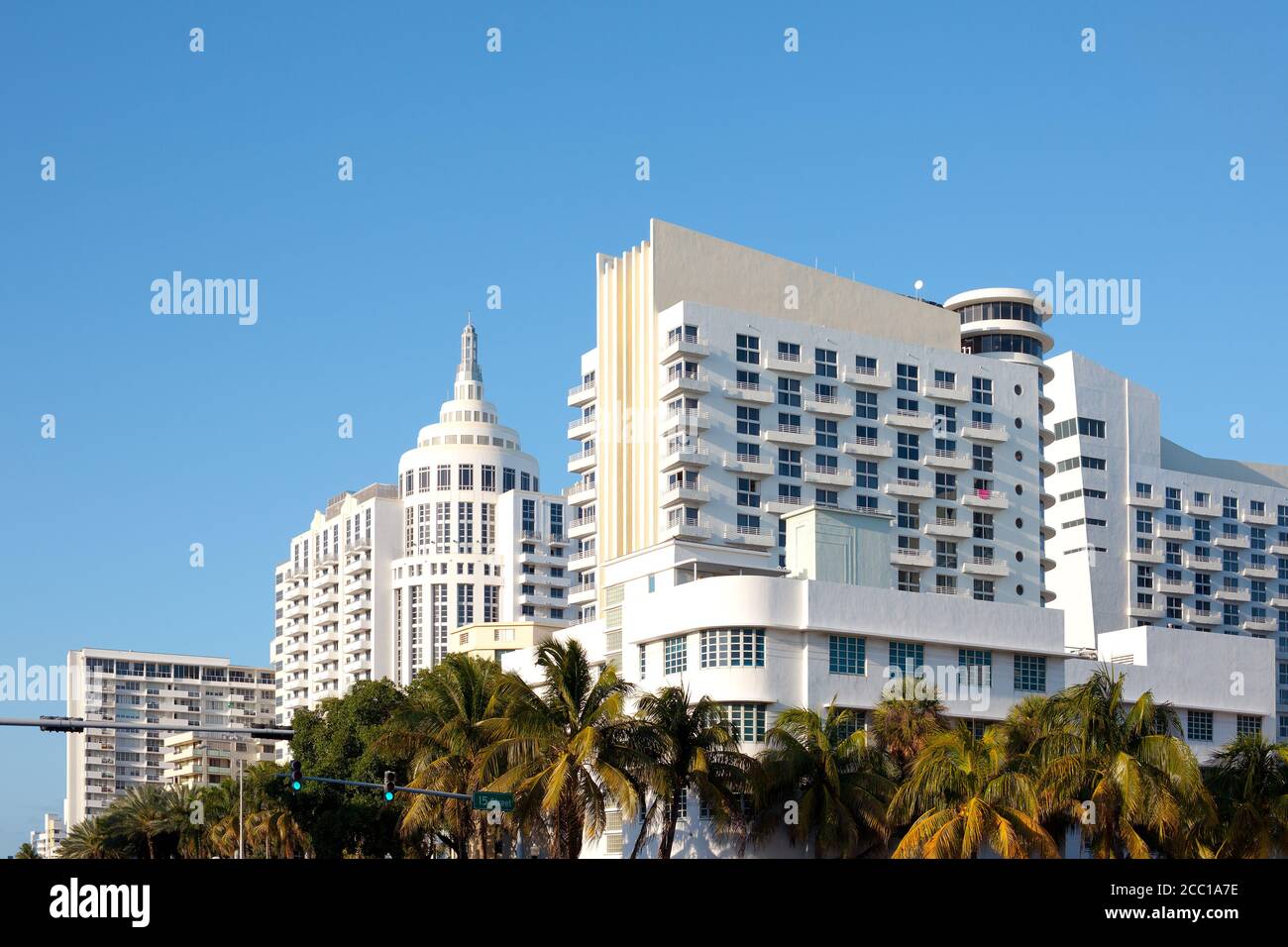 Quartier art déco à Collins Avenue, South Beach, Miami Beach, United Staes Banque D'Images Quartier art déco à Collins Avenue, South Beach, Miami Beach, United Staes Banque D'Images