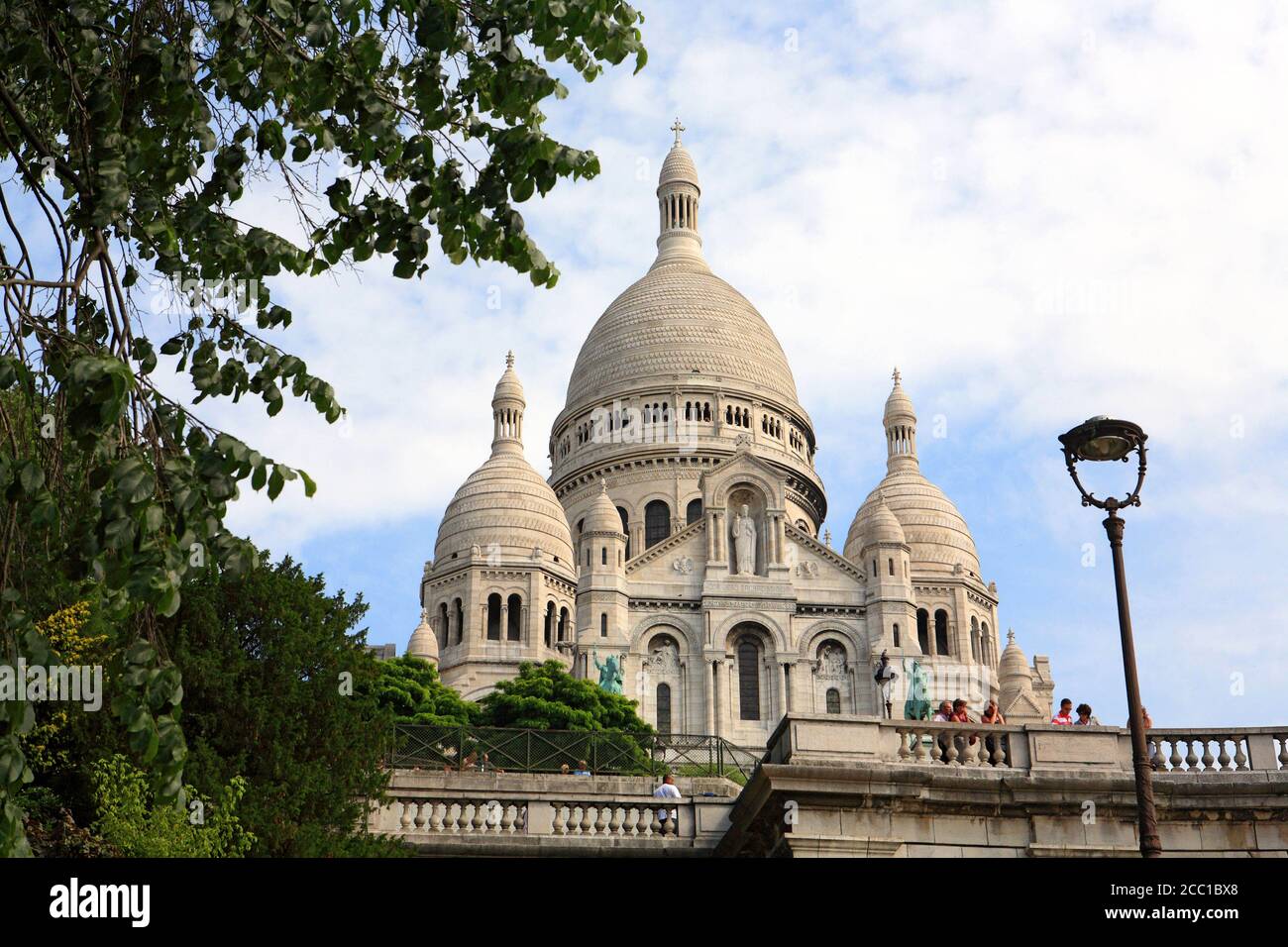 France, Paris, Montmartre, basilique du Sacré coeur Banque D'Images