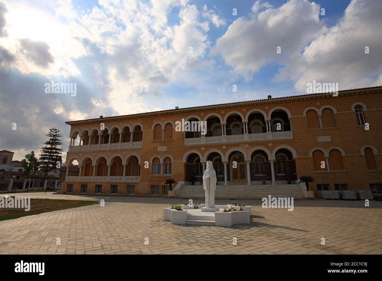Chypre, Nicosie, palais de l'archevêque Banque D'Images